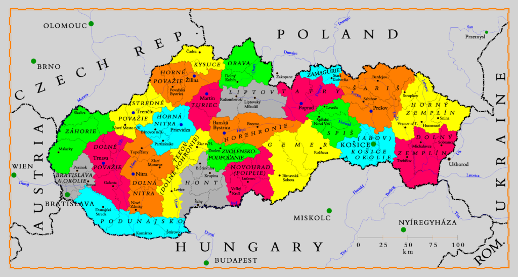 Mapa regiones turísticas