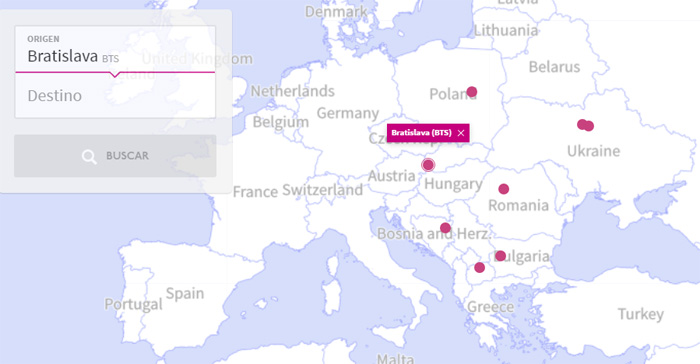 Vuelos a Eslovaquia con Wizzair desde España